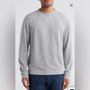 NWT Johnnie-O Reilly Crewneck Sweatshirt Pullover w/ Tournament Logo Gray Size L